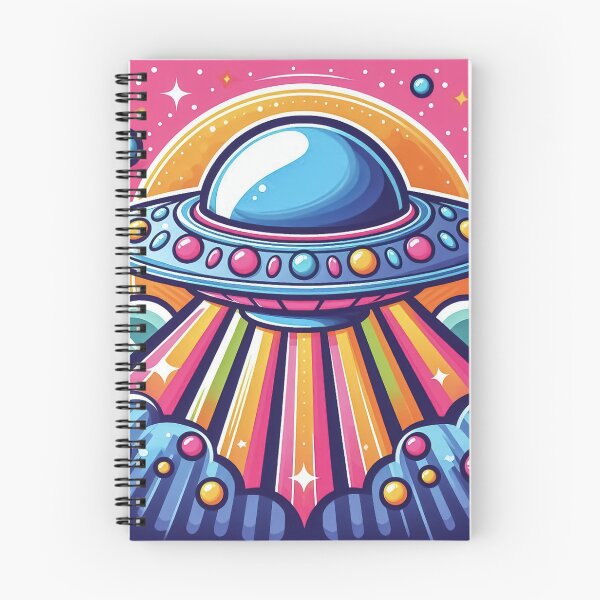 Item preview, Neon UFO Beams in Candyfloss Sky designed and sold by Dopamine Glitch.