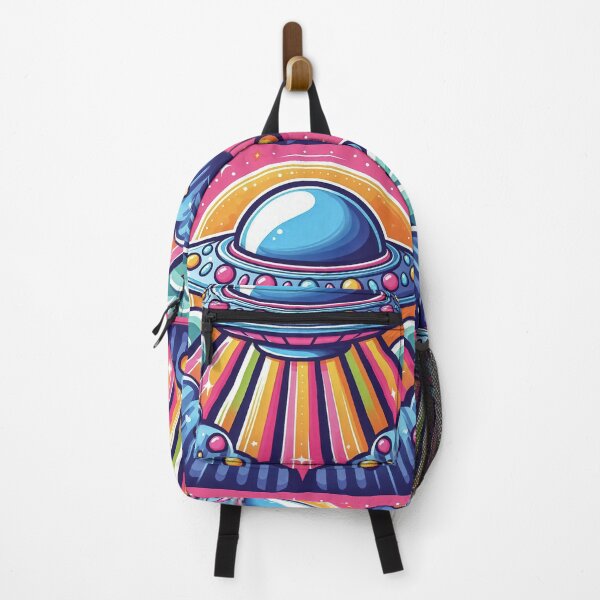 Item preview, Neon UFO Beams in Candyfloss Sky designed and sold by Dopamine Glitch.