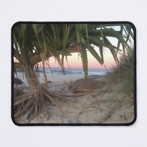 Item preview, Soft Sunset Glow Beneath the Pandanus | Winter Beach Calm designed and sold by Quantum-Life.