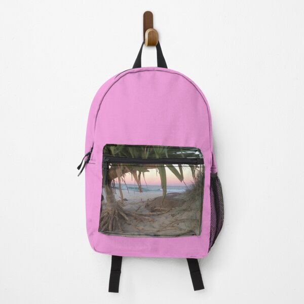 Item preview, Soft Sunset Glow Beneath the Pandanus | Winter Beach Calm designed and sold by Quantum-Life.