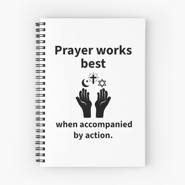 Item preview, Prayer works best when accompanied by action  designed and sold by Rachel the Artist .