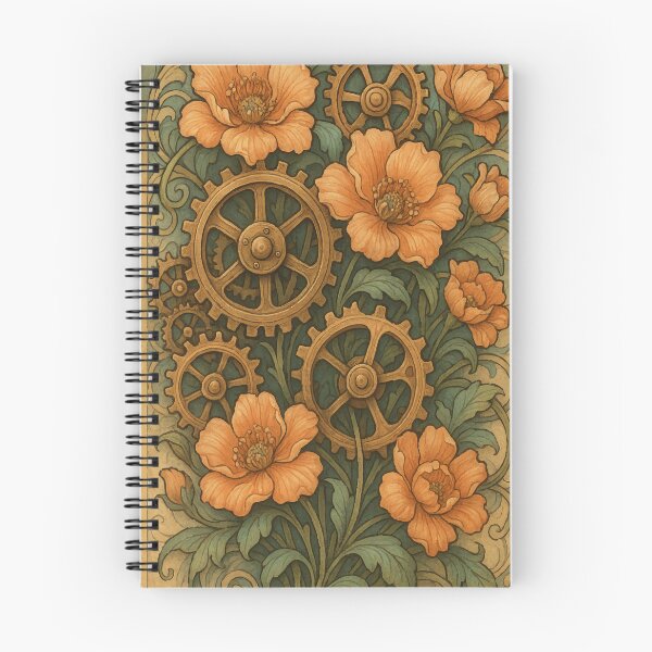 Item preview, Botanical Mechanica: Gears & Blooms designed and sold by AbstractAnom.