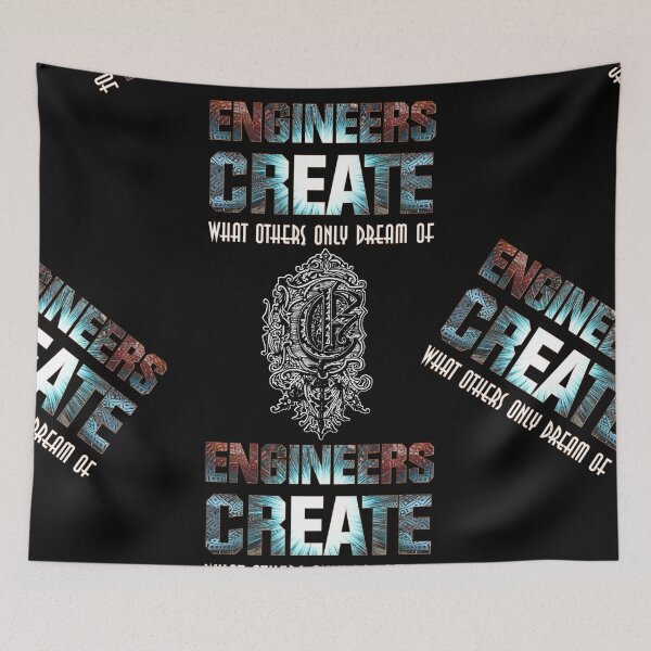 Item preview, Engineers Create Fractal Typography Art designed and sold by Xzendor7 Digital Art Creations.
