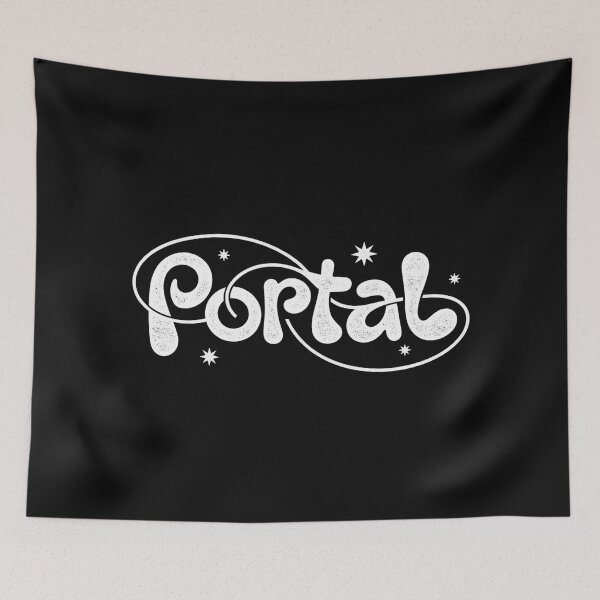Item preview, Portal Y2K Aesthetic Typography – Retro Futuristic Star Art designed and sold by Mystikos Art.