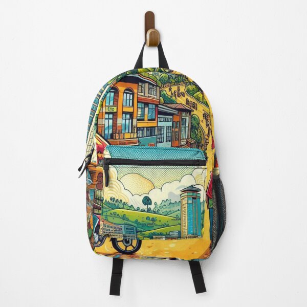 Item preview, Vibrant Kigali City Traditional Market Design – Unique Art for Travel Lovers on Apparel & Accessories designed and sold by knalpot-design.