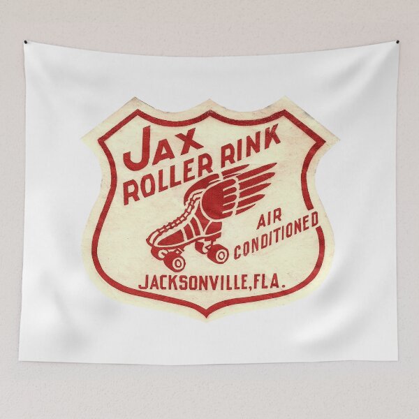 Item preview, Riverview Roller Rink Jacksonville Florida Roller Skating Rink Sticker Decal Label Design 2 designed and sold by tislord.