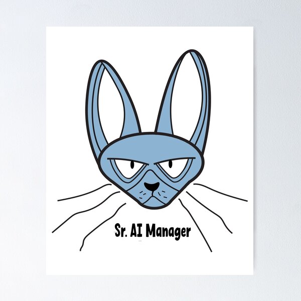 Artikel-Vorschau von Sr AI Manager – Lustiges Coding-Meme, designt und verkauft von Sarcastic designs.