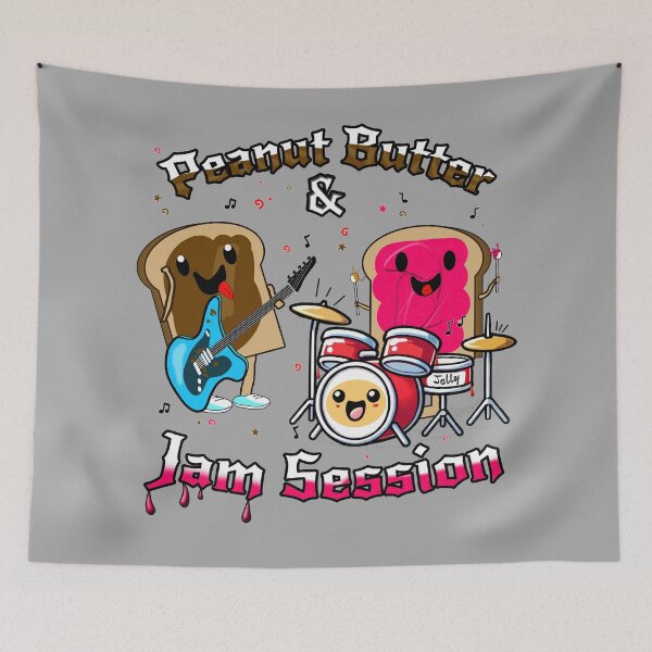 Item preview, Peanut Butter & Jam Session – Rockin’ Sandwich Pun Design designed and sold by SHHCreations.