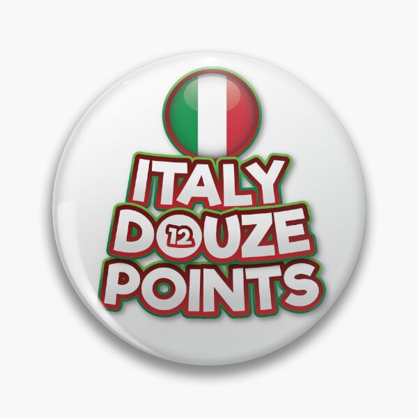 Item preview, Italy Douze Points - Eurovision Song Contest  - Italia - 12 Points - ESC2025 - Lucio Corsi - Volevo Essere Un Duro designed and sold by Vision-Tees.