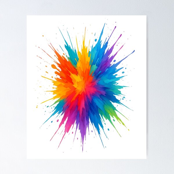 Aperçu de l'œuvre Explosion de couleurs – De l'énergie dans chaque pixel créée et vendue par Evano76.