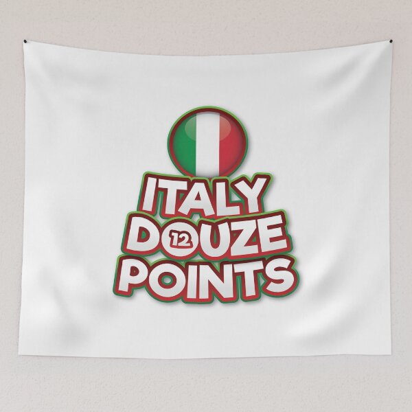 Item preview, Italy Douze Points - Eurovision Song Contest  - Italia - 12 Points - ESC2025 - Lucio Corsi - Volevo Essere Un Duro designed and sold by Vision-Tees.