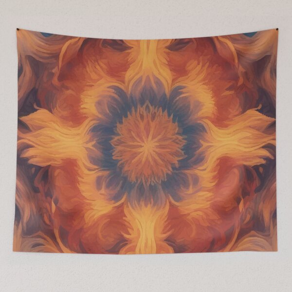 Item preview, Inferno Bloom: Elemental Mandala designed and sold by AbstractAnom.