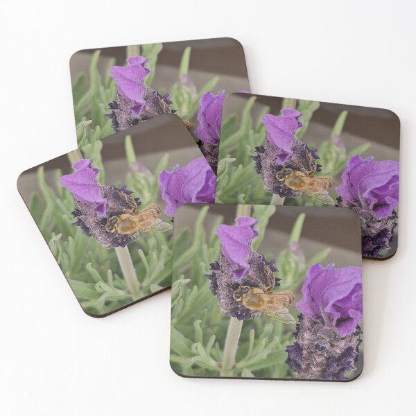 Item preview, bee on lavender designed and sold by Lizzilzil.