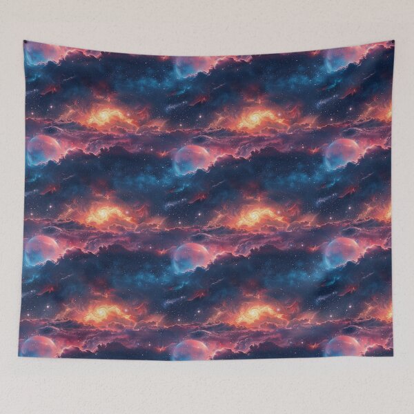 Aperçu de l'œuvre Paysage de rêve interstellaire vibrant créée et vendue par NTGUILTY.