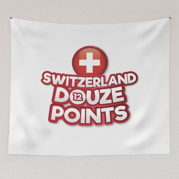 Item preview, Switzerland Douze Points - Eurovision Song Contest  - 12 Points - ESC2025 - Voyage - Zoë Më designed and sold by Vision-Tees.