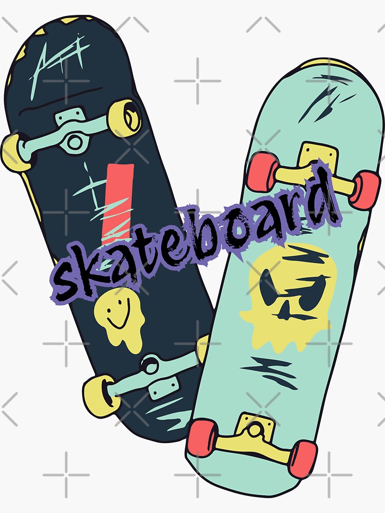 Thumbnail 3 of 3, Sticker, skateboard designed and sold by zjose.