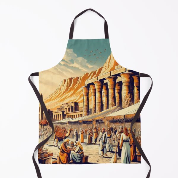 Item preview, Luxor City Traditional Market AI Work – Vibrant Egyptian Culture Artwork for Travel Lovers on Apparel & Accessories designed and sold by knalpot-design.