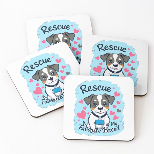 Item preview, Rescue is My Favourite Breed – Heartwarming Dog Adoption Design designed and sold by VIBECANVASSHOP .