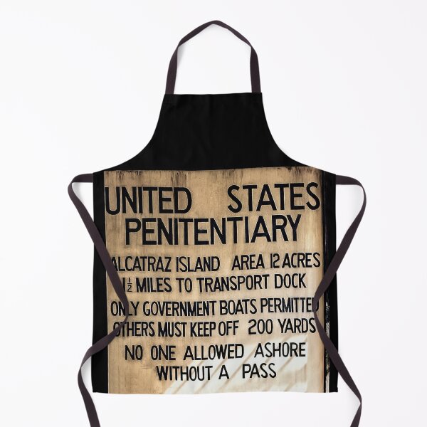 Item preview, Original 1934 Alcatraz Penitentiary Sign – Historic Island Prison Warning designed and sold by Daniel Hagerman.