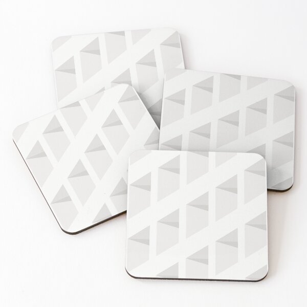 Item preview, 3D Geometric Pattern - White and Gray designed and sold by Rad Yellow & Blue.