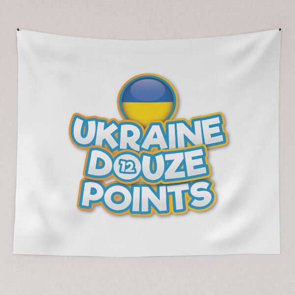 Item preview, Ukraine Douze Points - Eurovision Song Contest  - 12 Points - ESC2025 - Ziferblat - Bird Of Pray designed and sold by Vision-Tees.