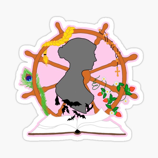 Item preview, Jane Austen Works (color) designed and sold by sneksnek.