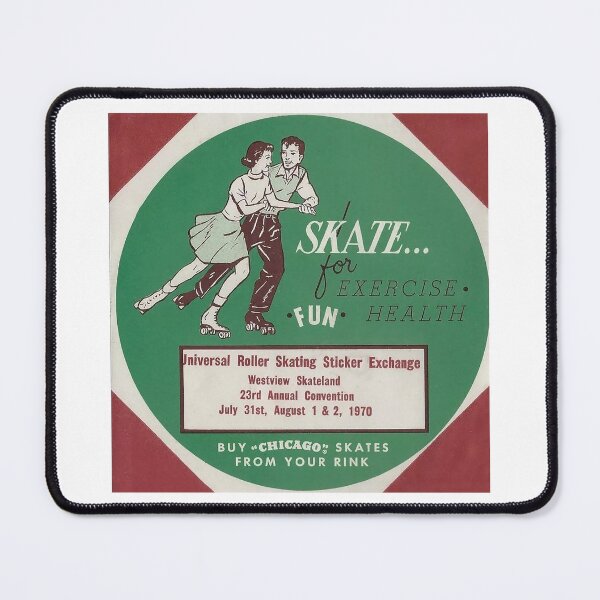 Item preview, Westview Skateland Columbus Ohio Roller Club Roller Skating Rink Sticker Decal Label Design 2 designed and sold by tislord.