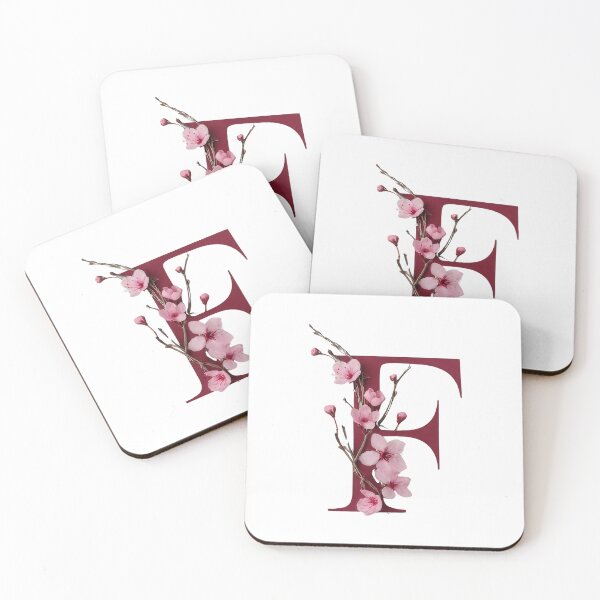 Item preview, Elegant Floral Letter F - Cherry Blossom Typography for Stylish Designs designed and sold by Psycho-Crazy.