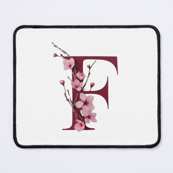 Item preview, Elegant Floral Letter F - Cherry Blossom Typography for Stylish Designs designed and sold by Psycho-Crazy.