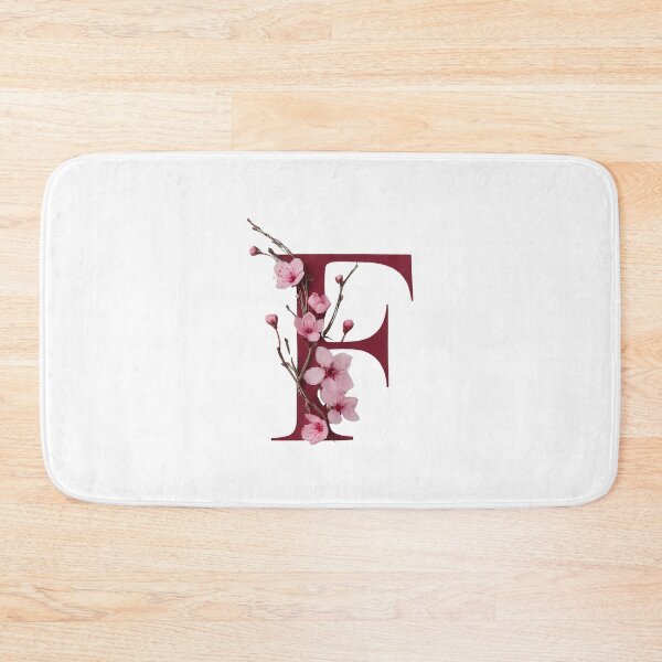 Item preview, Elegant Floral Letter F - Cherry Blossom Typography for Stylish Designs designed and sold by Psycho-Crazy.