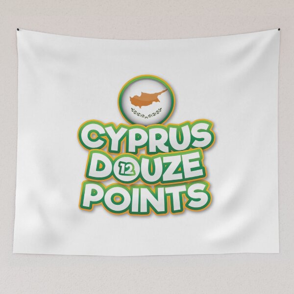 Item preview, Cyprus Douze Points - Eurovision Cyprus - Eurovision Song Contest  - 12 Points - ESC2025 - Theo Evan - Shh designed and sold by Vision-Tees.