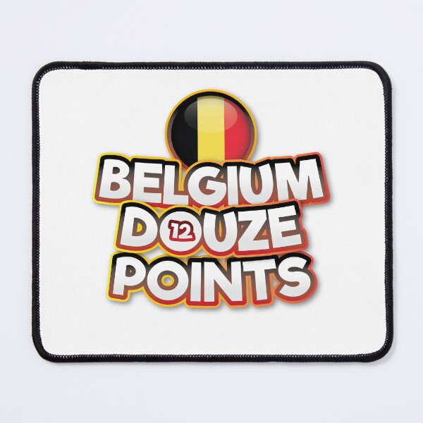 Item preview, Belgium Douze Points - Eurovision Belgium - Eurovision Song Contest  - 12 Points - ESC2025 - Strobe Lights - Red Sebastian designed and sold by Vision-Tees.