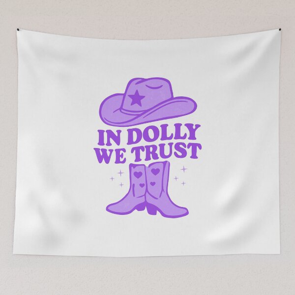 Item preview, Retro Cowgirl Hat Design – In Music We Trust designed and sold by Timegraf.