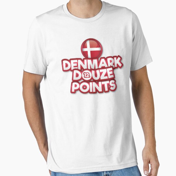 Aperçu de l'œuvre Danemark Douze Points - Eurovision Danemark, Concours Eurovision de la chanson - 12 Points - ESC2025 - Hallucination - Sissal créée et vendue par Vision-Tees.