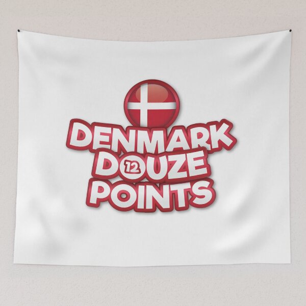 Item preview, Denmark Douze Points - Eurovision Denmark, Eurovision Song Contest  - 12 Points - ESC2025 - Hallucination - Sissal designed and sold by Vision-Tees.