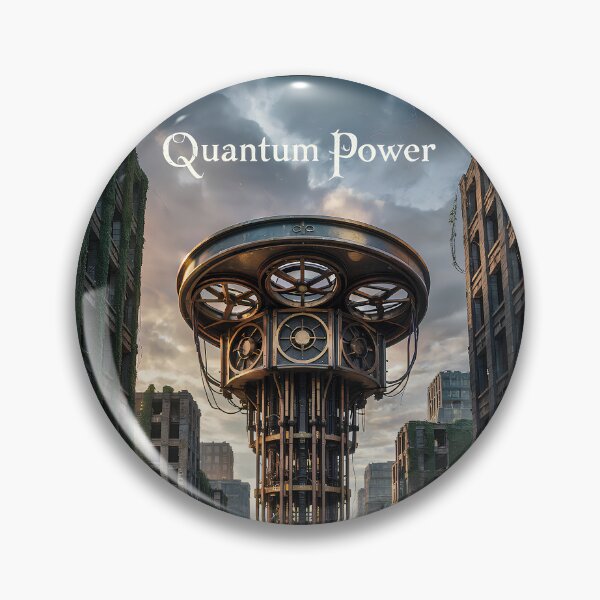 Item preview, Quantum Power – 16th Century Sci-Fi Machine in Post-Apocalyptic City Poster designed and sold by paulo silveira.