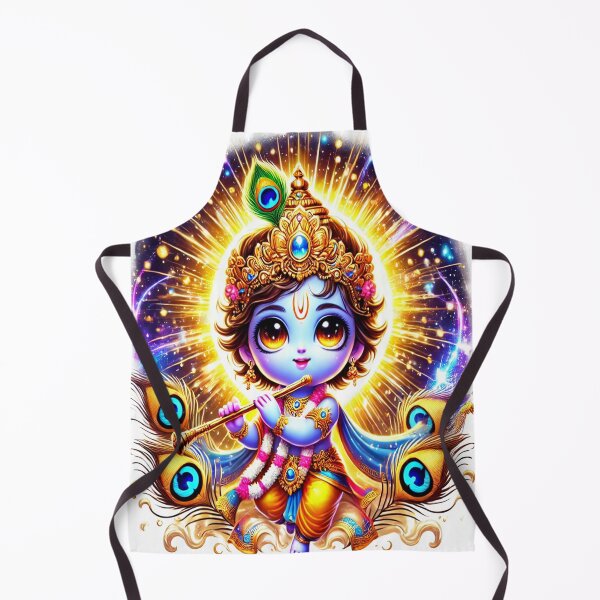 Item preview, Playful Baby Krishna Spiritual Art designed and sold by DigitalDream-1.