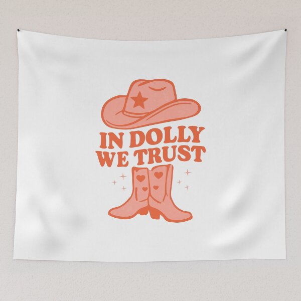 Item preview, Retro Cowgirl Hat Design – In Music We Trust designed and sold by Timegraf.