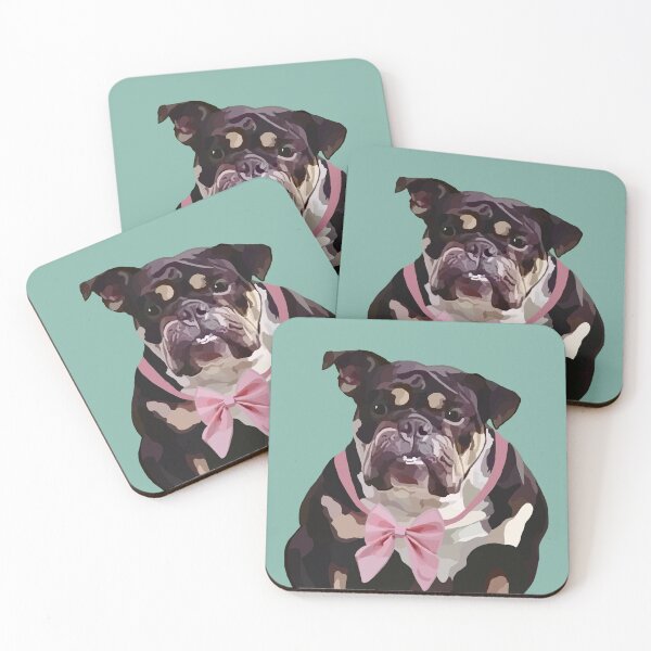 Item preview, Bulldog with Bow designed and sold by Sarah Bond.