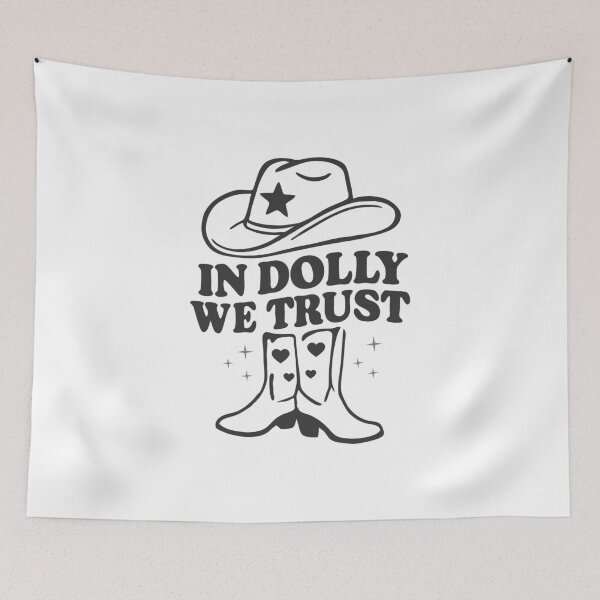 Item preview, Retro Cowgirl Hat Design – In Music We Trust designed and sold by Timegraf.