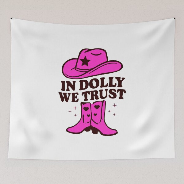 Item preview, Retro Cowgirl Hat Design – In Music We Trust designed and sold by Timegraf.