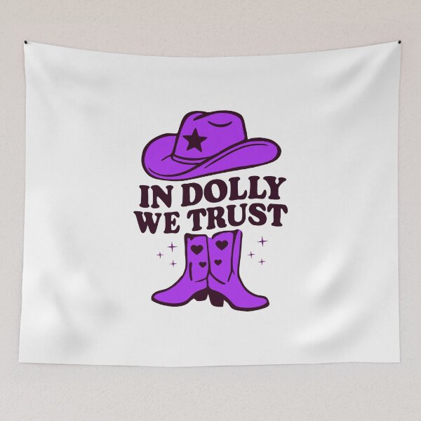 Item preview, Retro Cowgirl Hat Design – In Music We Trust designed and sold by Timegraf.