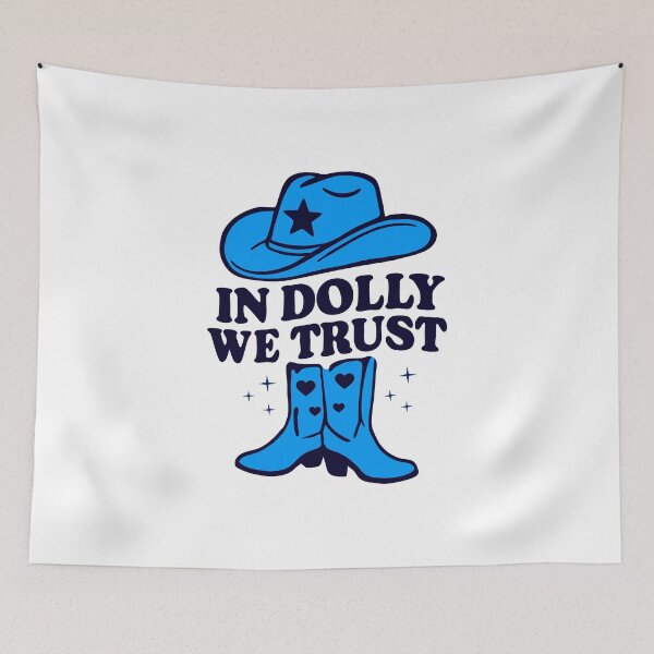 Item preview, Retro Cowgirl Hat Design – In Music We Trust designed and sold by Timegraf.