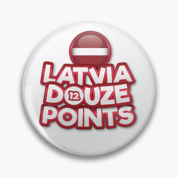 Item preview, Latvia Douze Points - Eurovision Latvia, Eurovision Song Contest  - 12 Points - ESC2025 - Tautumeitas - Bur Man Laimi designed and sold by Vision-Tees.