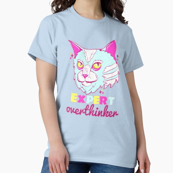 Item preview, expert overthinker cat designed and sold by crestfallenmermaid.