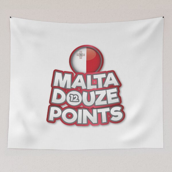 Item preview, Malta Douze Points - Eurovision Malta - Eurovision Song Contest  - 12 Points - ESC2025 - Serving - Miriana Conte designed and sold by Vision-Tees.