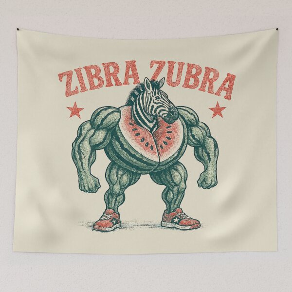 Item preview, Zebra Zubra: The Watermelon Muscle Zebra designed and sold by zzz888.