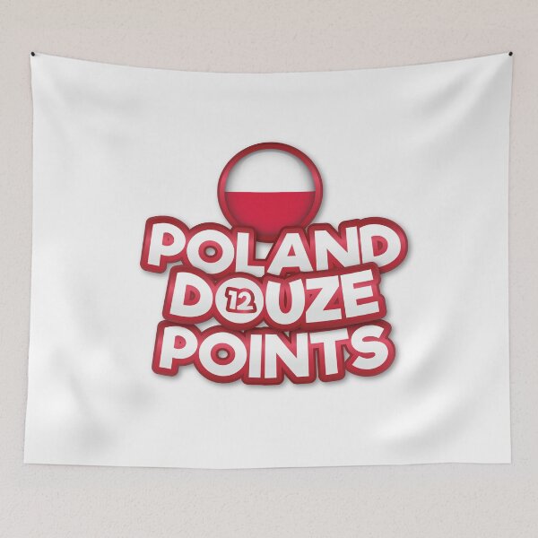 Item preview, Poland Douze Points - Eurovision Poland - Eurovision Song Contest  - 12 Points - ESC2025 - Justyna Steczkowska - GAJA designed and sold by Vision-Tees.