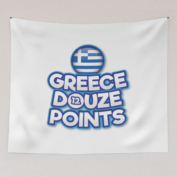 Item preview, Greece Douze Points - Eurovision Greece - Eurovision Song Contest  - 12 Points - ESC2025 - Klavdia - Asteromáta designed and sold by Vision-Tees.
