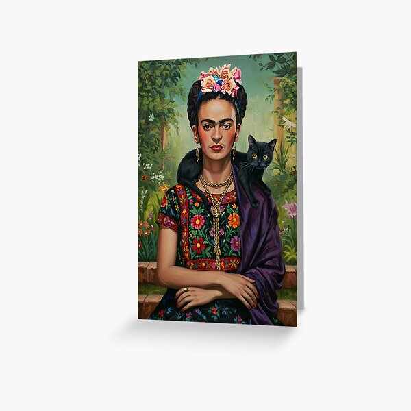 Item preview,   Frida Kahlo Black cat designed and sold by TeeARTHY.